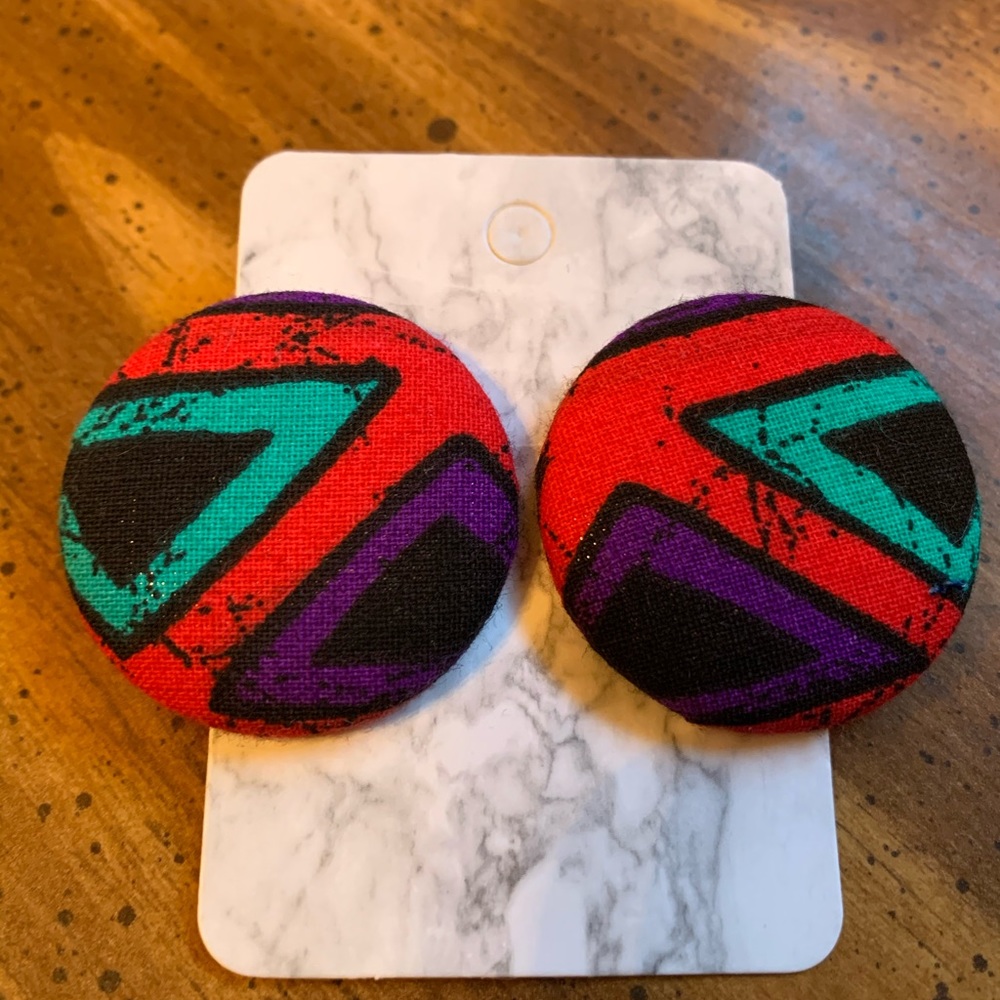 Button Earrings